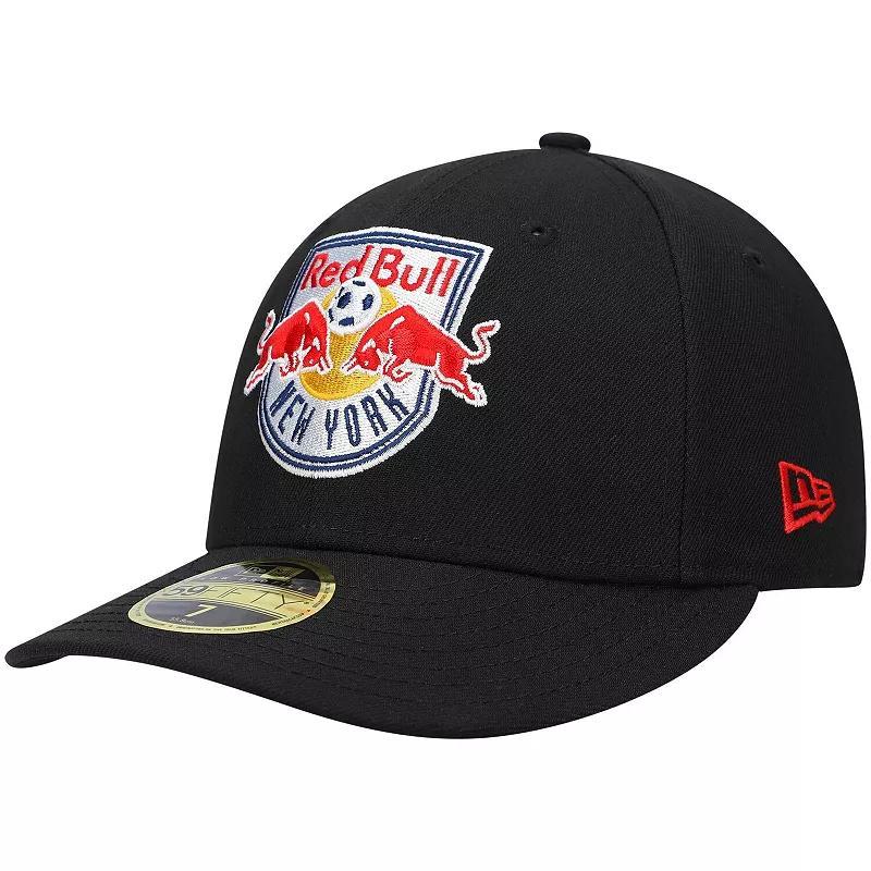 Mens New Era Black New York Red Bulls Primary Logo Low Profile 59FIFTY Fitted Hat Product Image