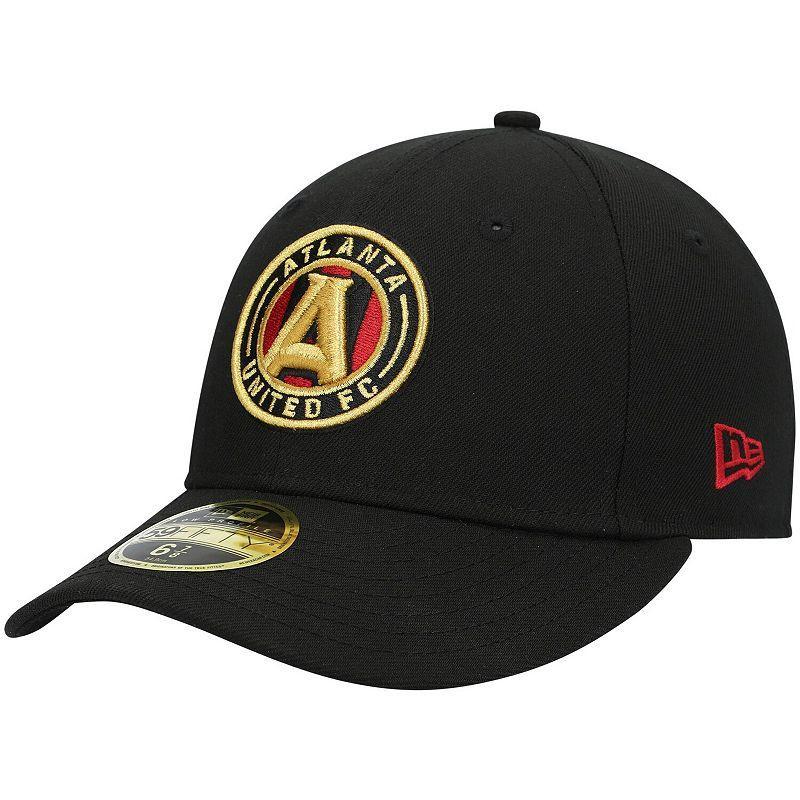 Mens New Era Black Atlanta United FC Primary Logo Low Profile 59FIFTY Fitted Hat Product Image