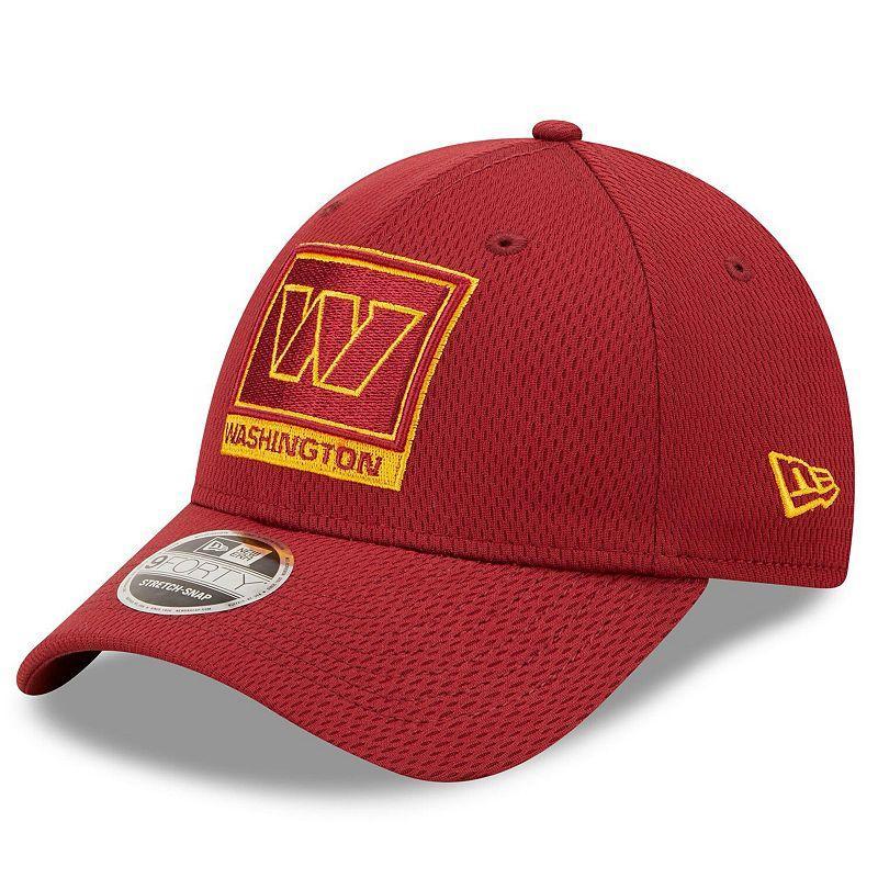 Mens New Era Burgundy Washington Commanders Framed AF 9FORTY Snapback Hat Product Image