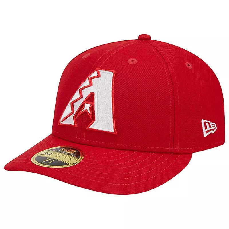 Mens New Era Scarlet Arizona Diamondbacks Low Profile 59FIFTY Fitted Hat Product Image