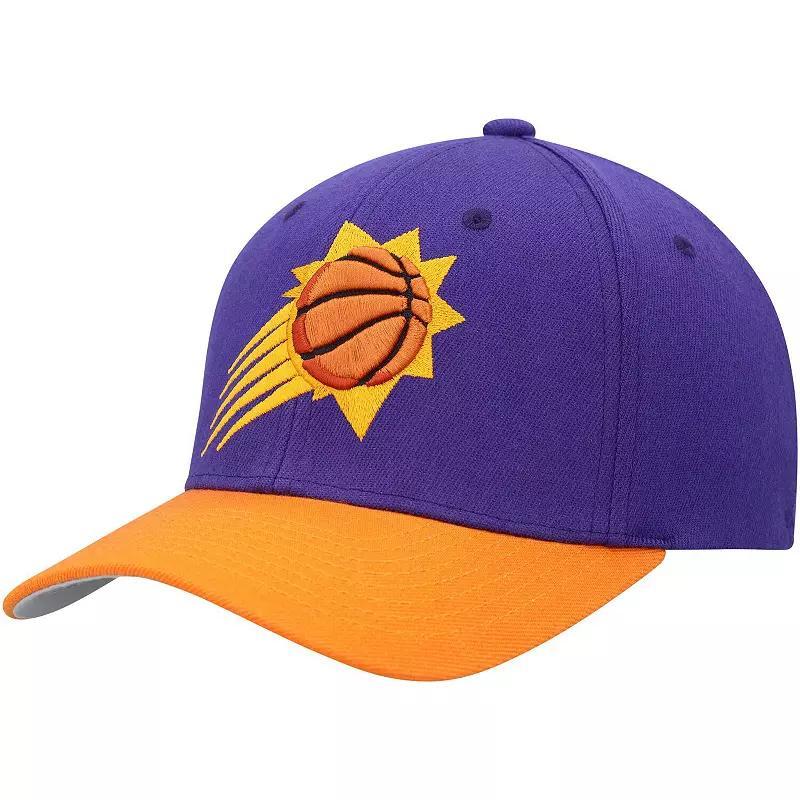 Mens Mitchell & Ness /Orange Phoenix Suns MVP Team Two-Tone 2.0 Stretch-Snapback Hat Product Image