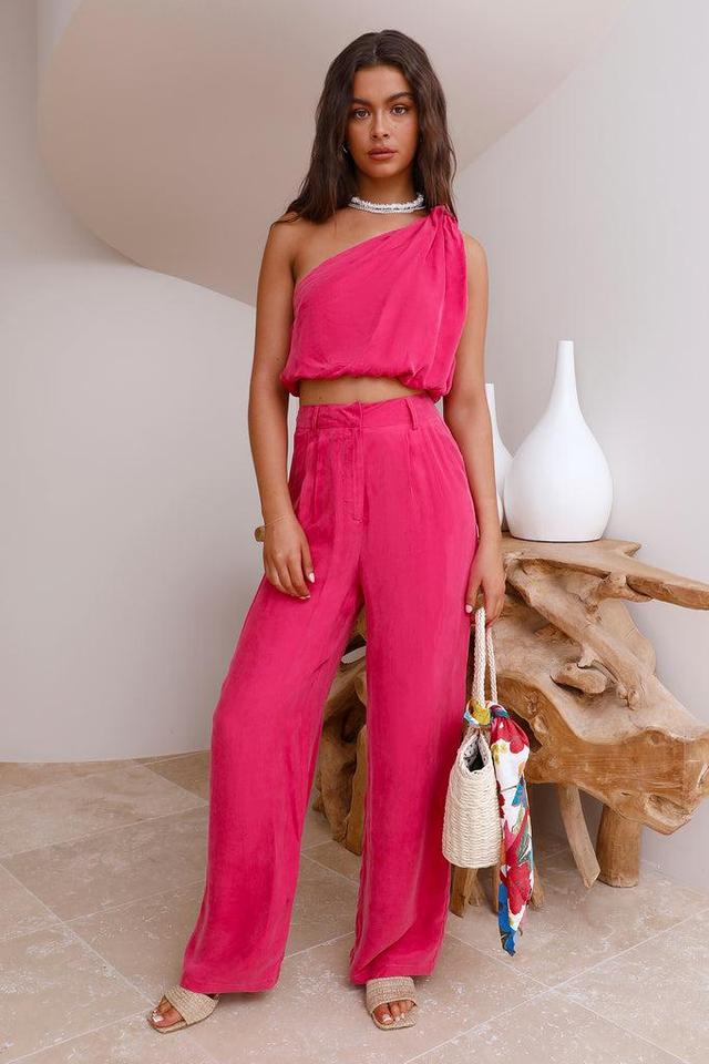 Tropical Dreamscape Pants Pink Product Image