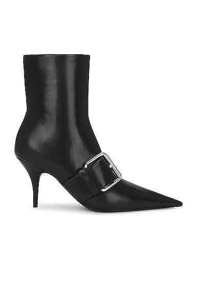 Balenciaga Knife Belt Bootie in Black Product Image