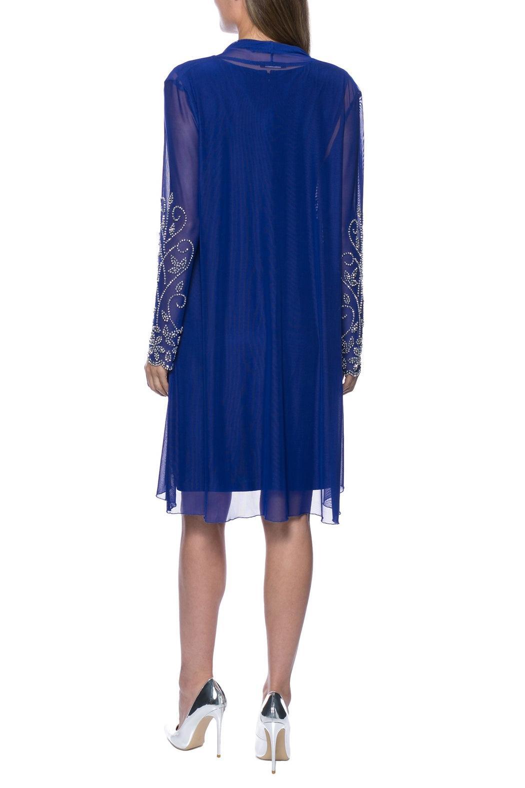 Cobalt Blue Dress with Jacket Female Product Image