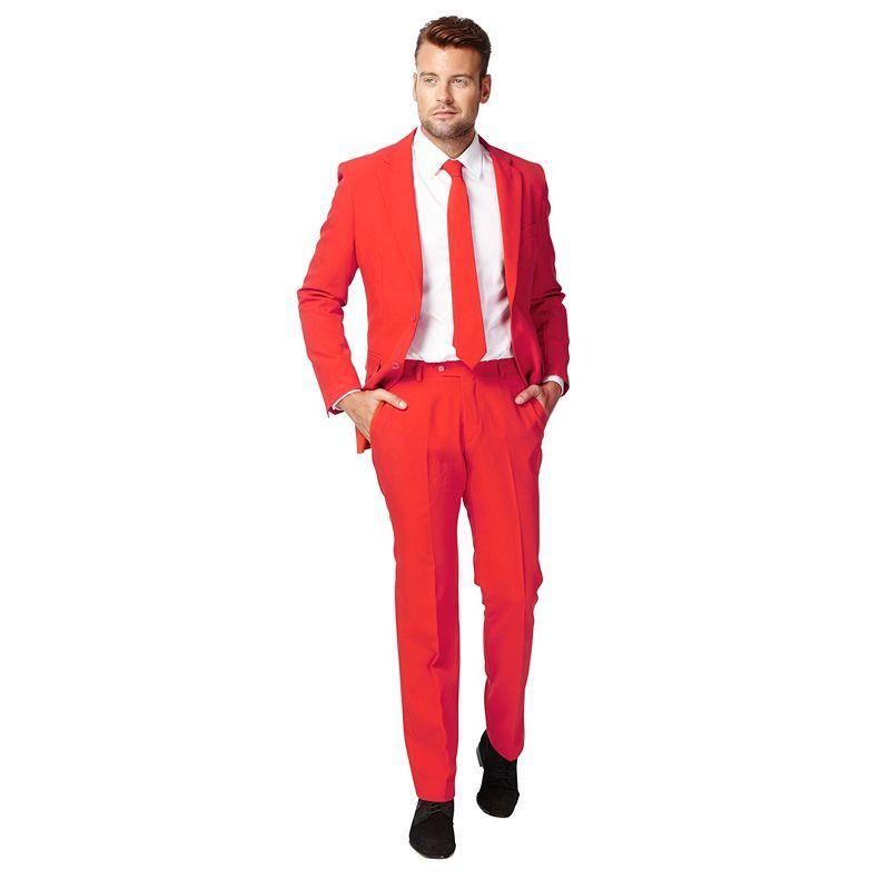 Mens OppoSuits Slim-Fit Solid Suit & Tie Set Product Image