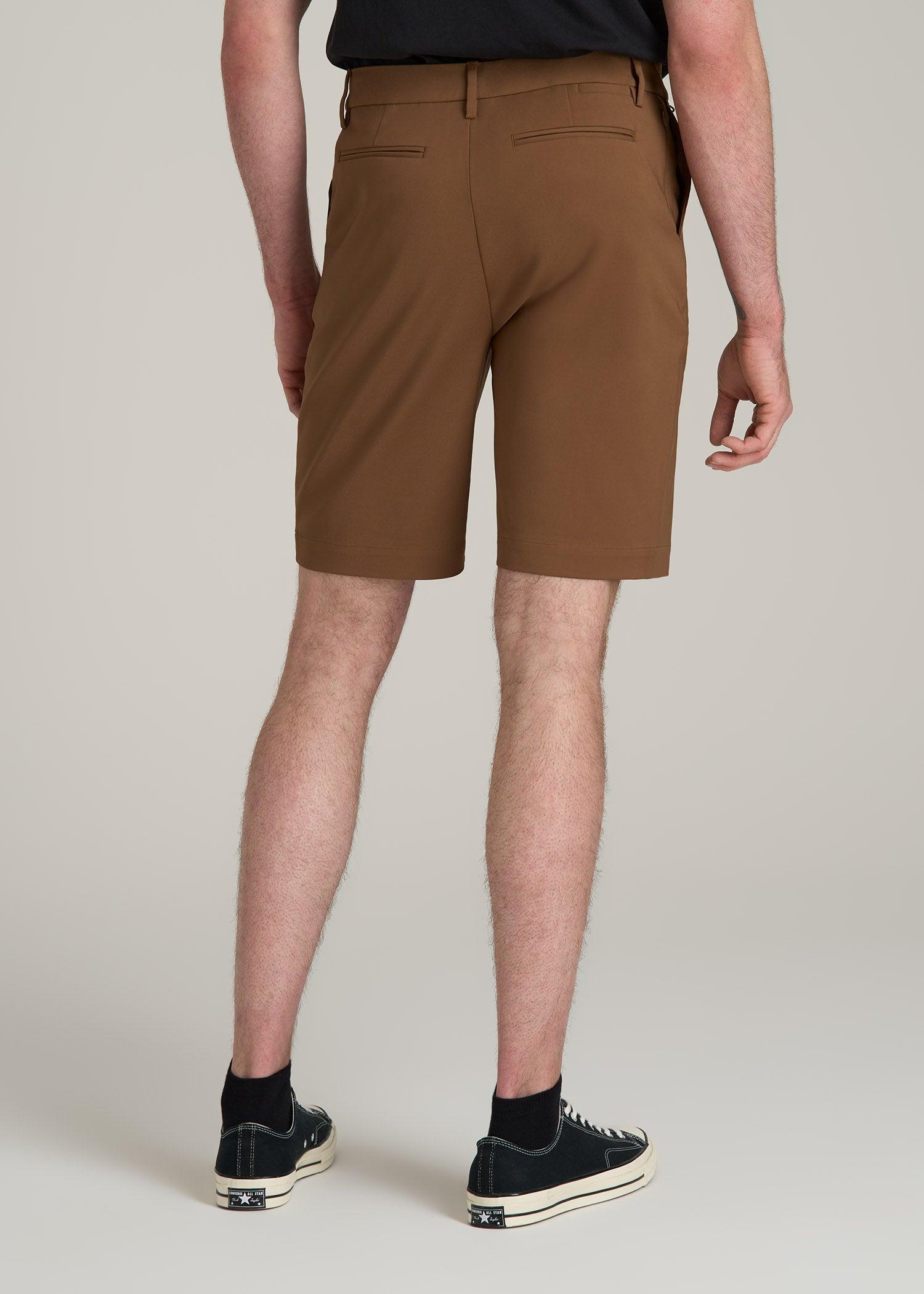 Tech Chino Shorts for Tall Men in Nutshell Product Image