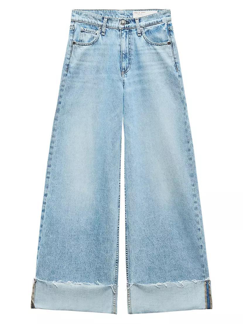 Sofie Crop Wide-Leg Cuff Jeans Product Image