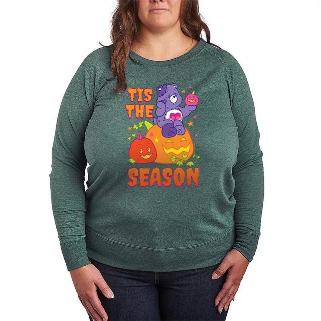 Plus Size Care Bears Halloween Tis The Season Lightweight French Terry Sweatshirt, Womens Heather Grey Product Image