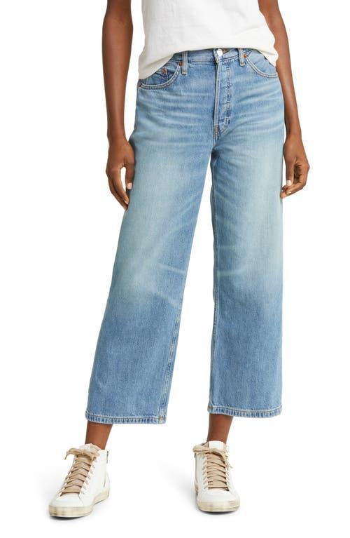 Re/Done Loose Crop Wide Leg Jeans Product Image