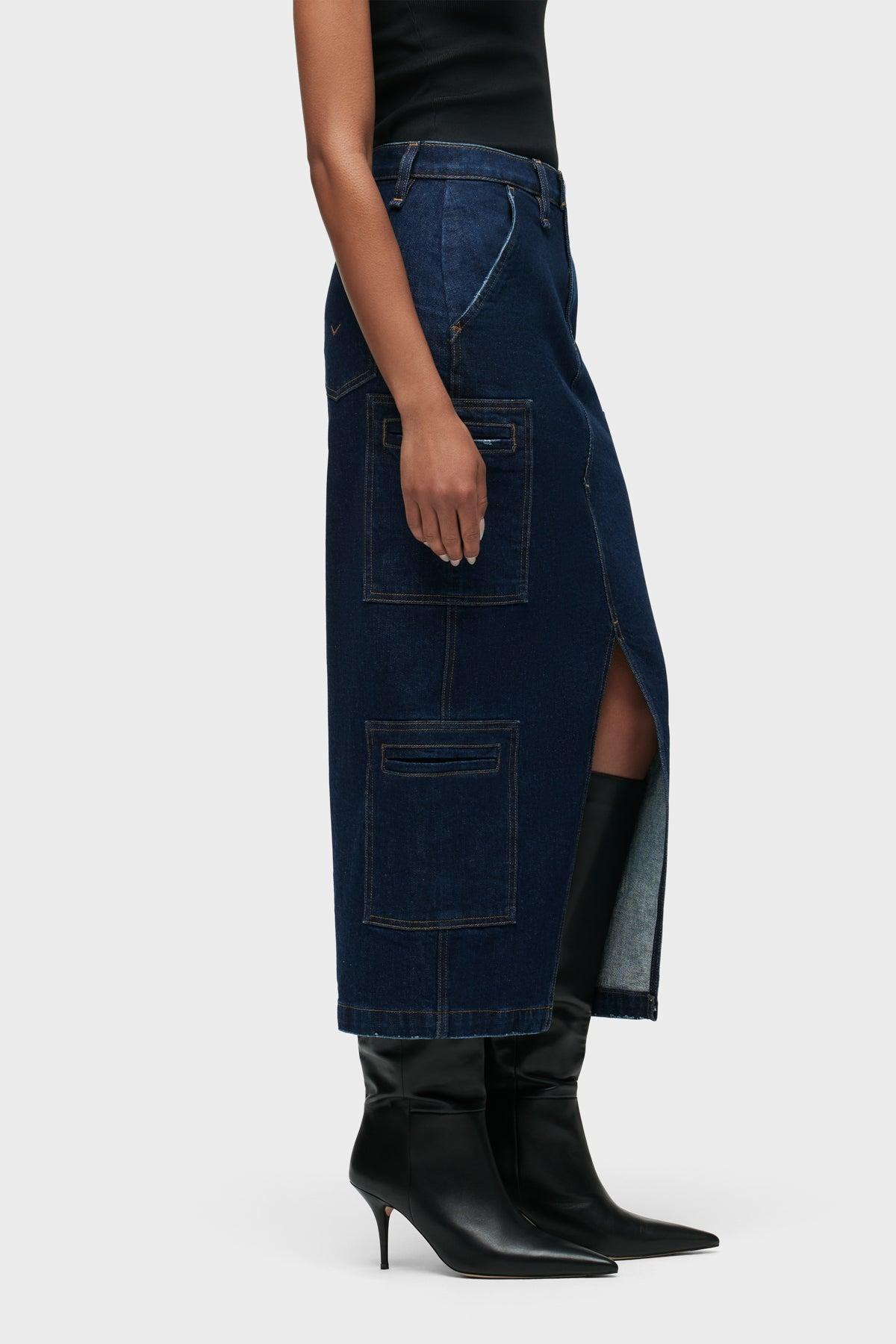 Reconstructed Skirt w/ Cargo Welt Pockets Female Product Image