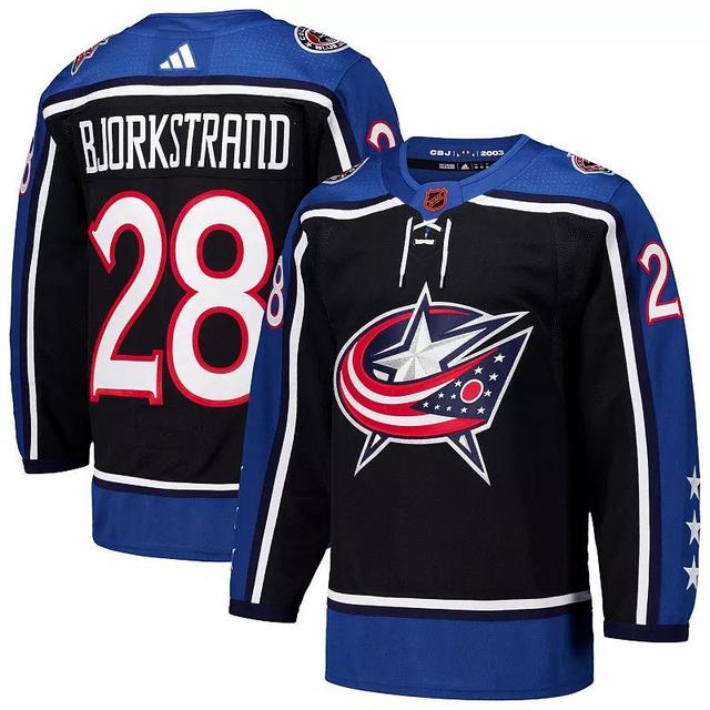 Mens adidas Oliver Bjorkstrand Columbus Blue Jackets Reverse Retro 2.0 Authentic Player Jersey Product Image