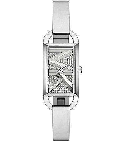 Michael Kors Womens MK Empire Crystal Three-Hand Stainless Steel Bracelet Watch Product Image