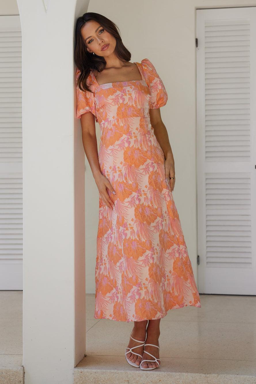 Springtime Calling Midi Dress Pink Product Image