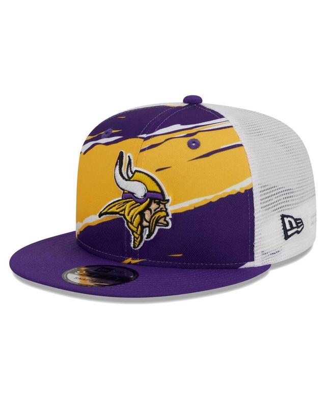 Mens New Era Purple Minnesota Vikings Tear Trucker 9FIFTY Snapback Hat Product Image