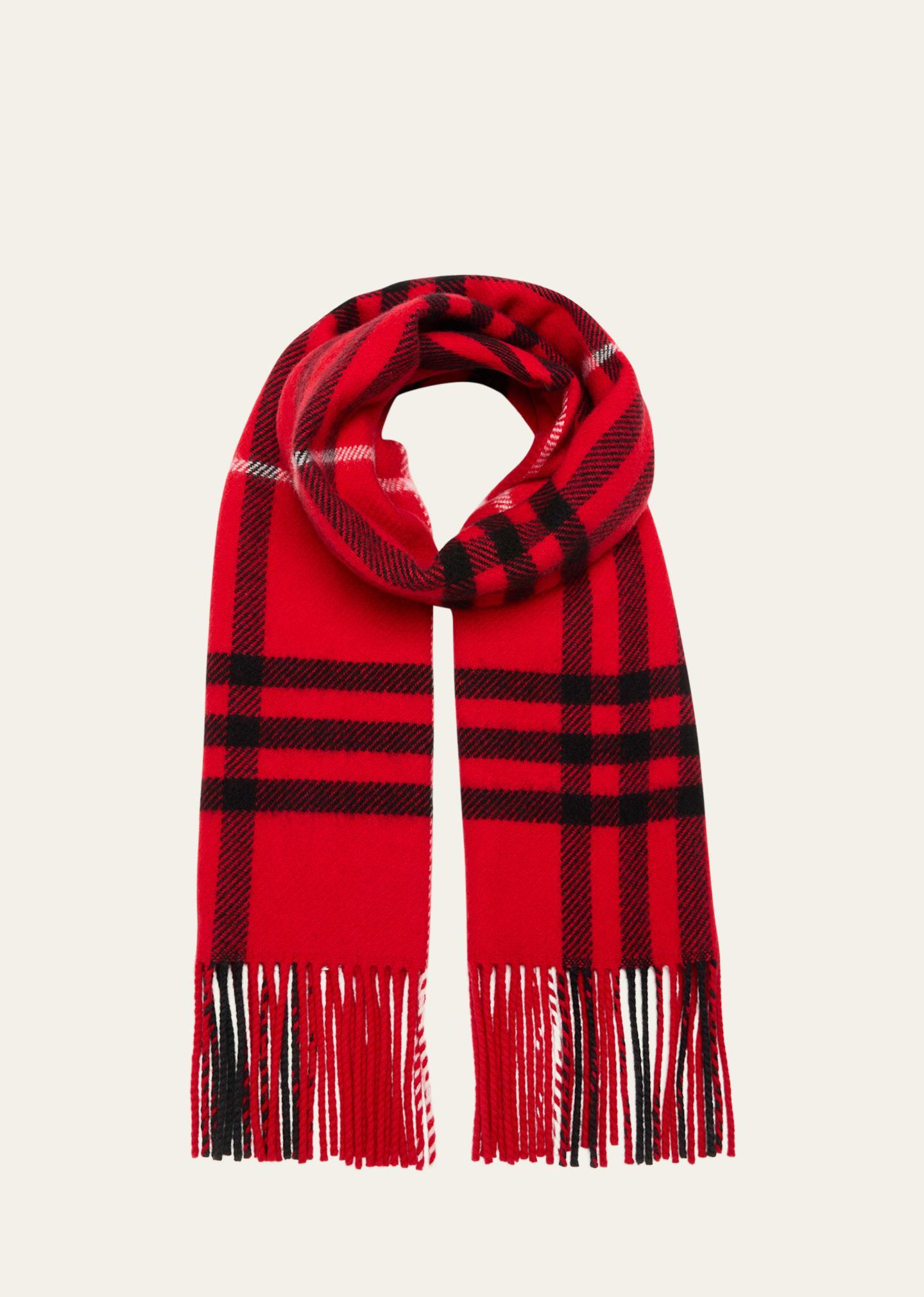 Mens Check Wool-Cashmere Scarf Product Image