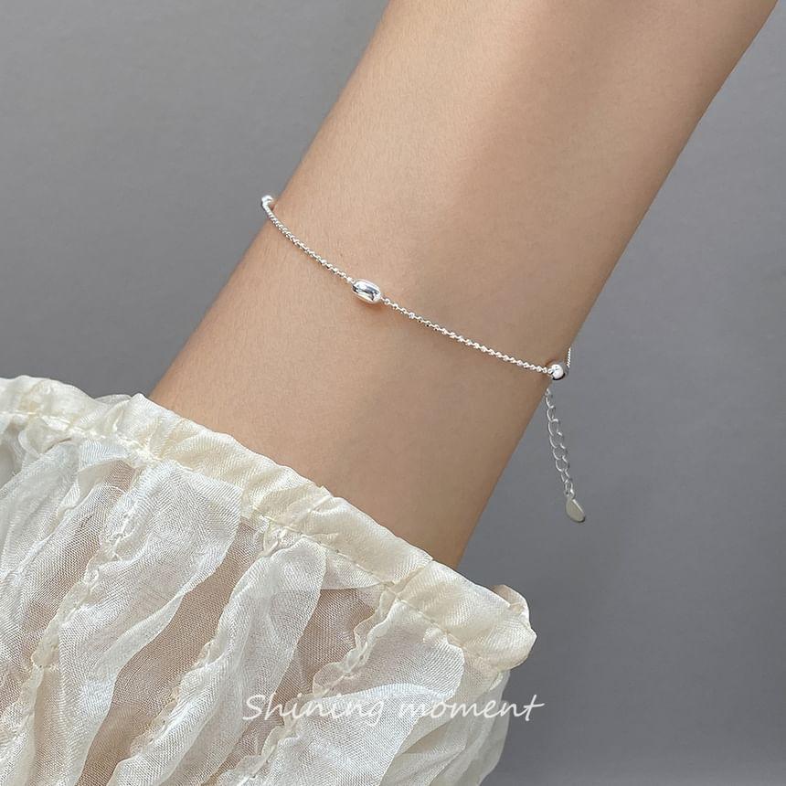 925 Sterling Silver Beaded Bracelet Product Image