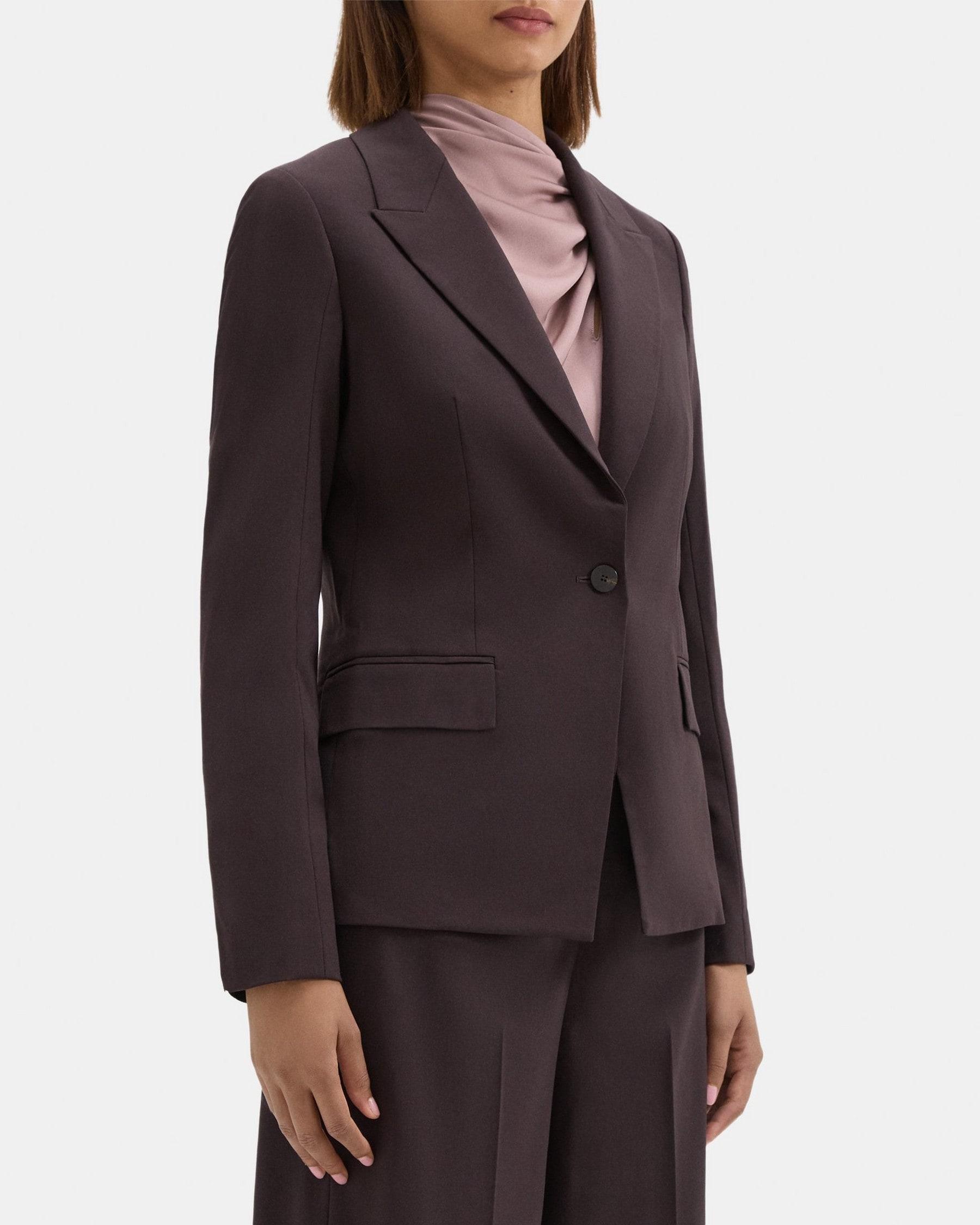 Angled Blazer in Sevona Stretch Wool product image