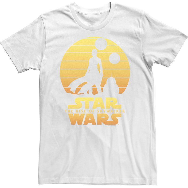 Mens Star Wars: The Rise Of Skywalker Rey & BB-8 Silhouette Tee Product Image