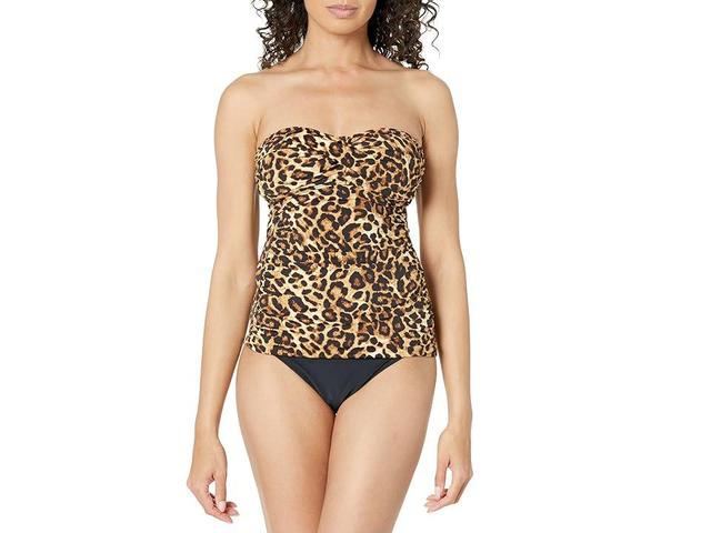 Lauren Ralph Lauren Leopard Twist Tubini Top Women's Swimwear Product Image