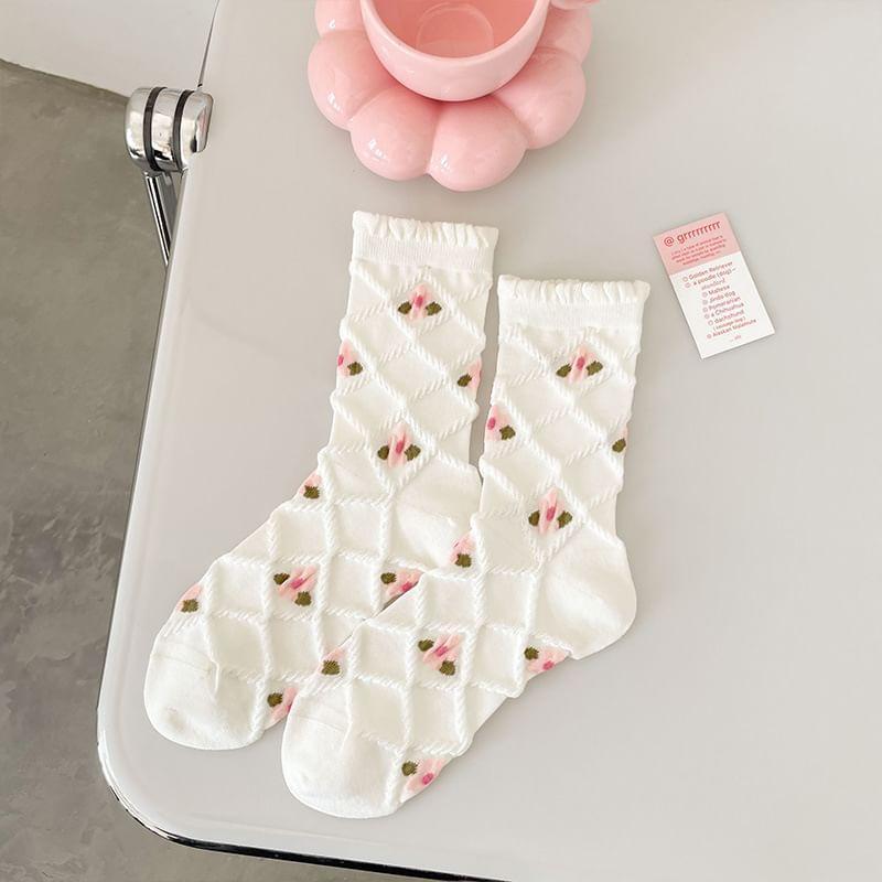 Pattern Crew Socks Product Image