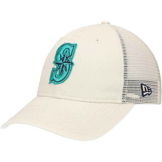 Mens New Era Stone Seattle Mariners Game Day 9TWENTY Adjustable Trucker Hat Product Image