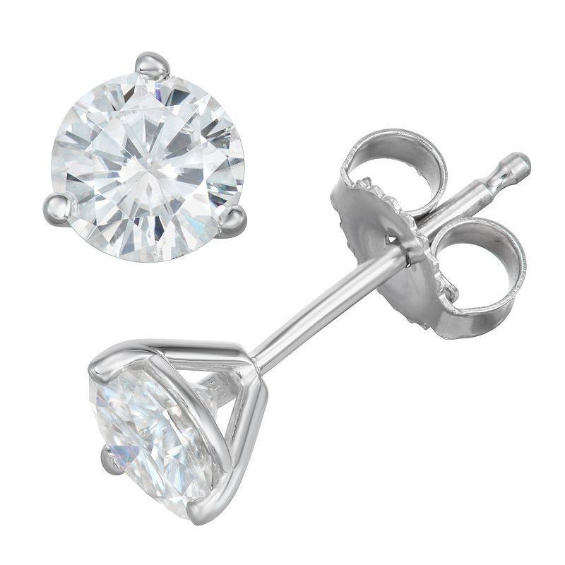 Moissanite Martini Stud Earrings (1 ct. t.w. Diamond Equivalent) in 14k white or yellow gold Product Image