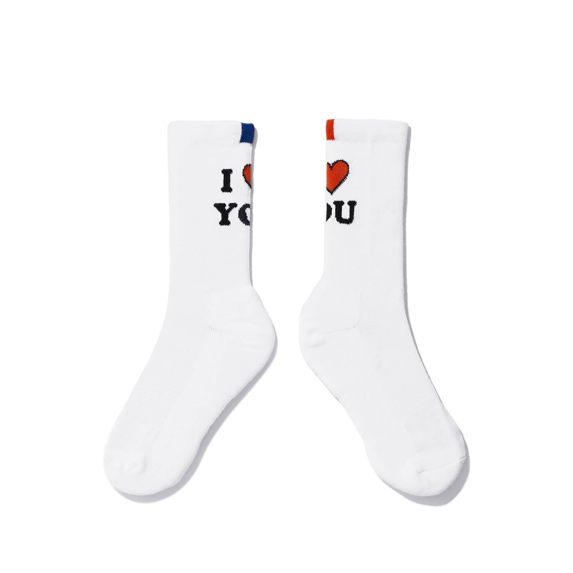 The Women's I Love You Sock - White Product Image