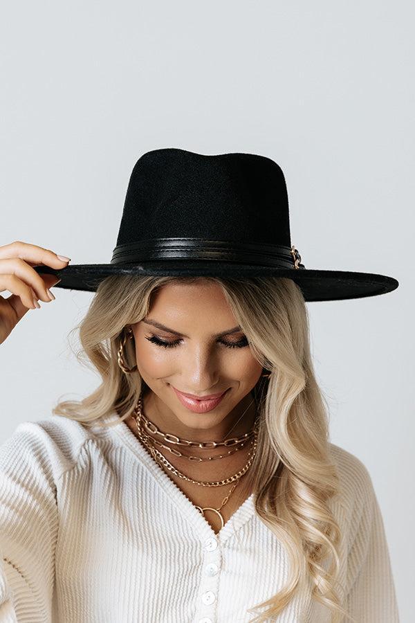 Unseen Beauty Felt Fedora In Black product image