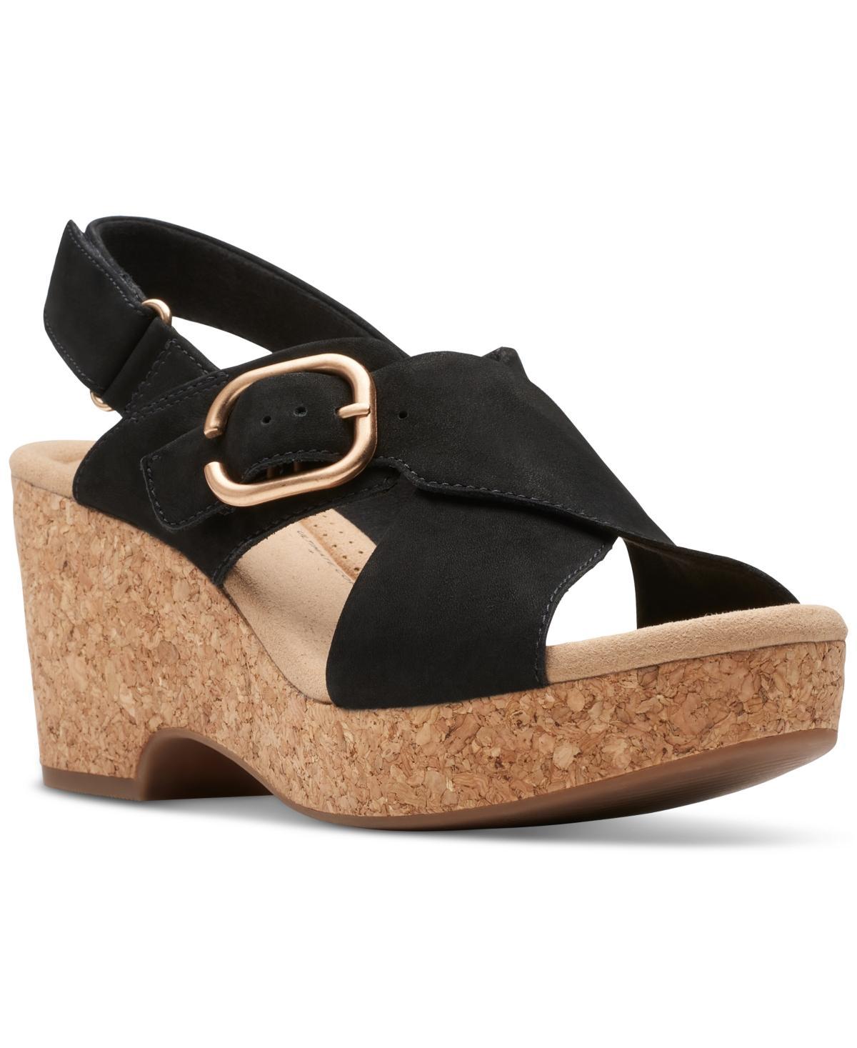 Clarks Womens Giselle Dove Wedge Sandals Product Image