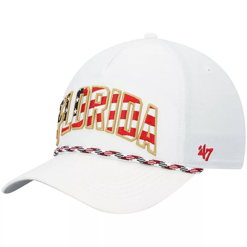 Mens 47 Florida Gators Stars and Stripes Flag Flutter Hitch Snapback Hat Product Image