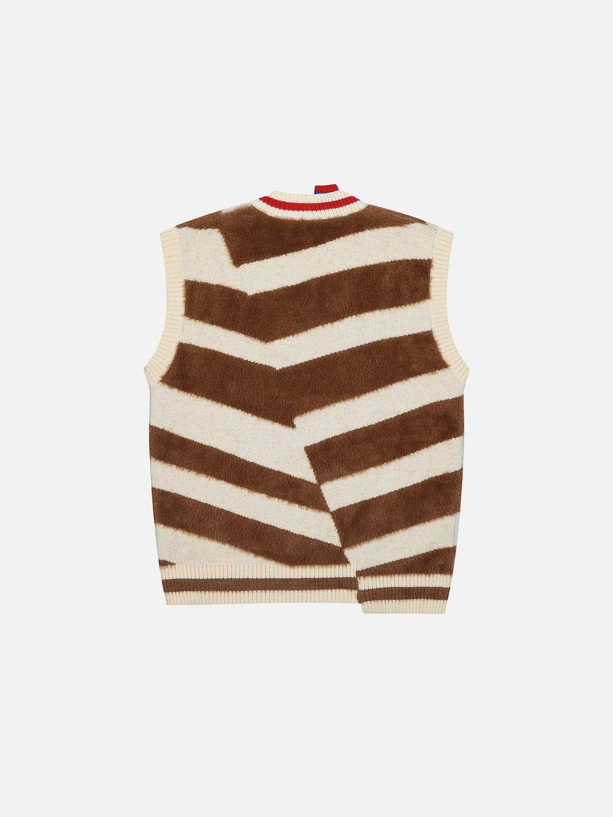 Aelfric Eden Irregular Stripe Sweater Vest Product Image