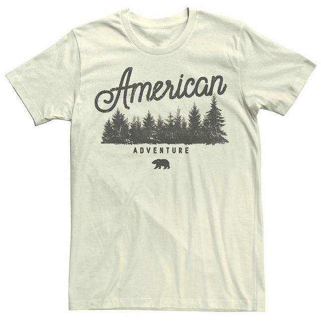 Mens American Adventure Forest Trees Bear Graphic Tee Product Image