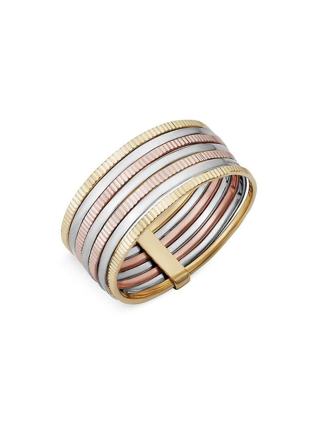 Womens 14K Tricolor Gold Power Stack II Ring Product Image