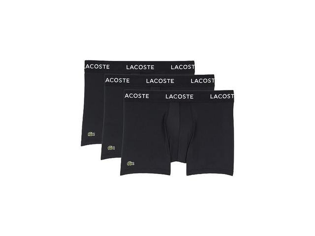 Lacoste 3-Pack Solid with Semi Fancy Belt Underwear Trunks Men's Underwear Product Image