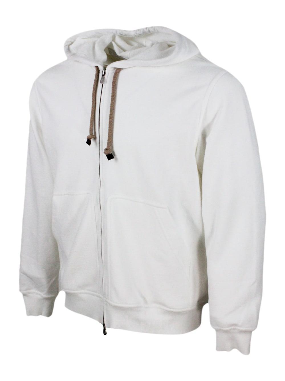 BRUNELLO CUCINELLI Zip In White Product Image