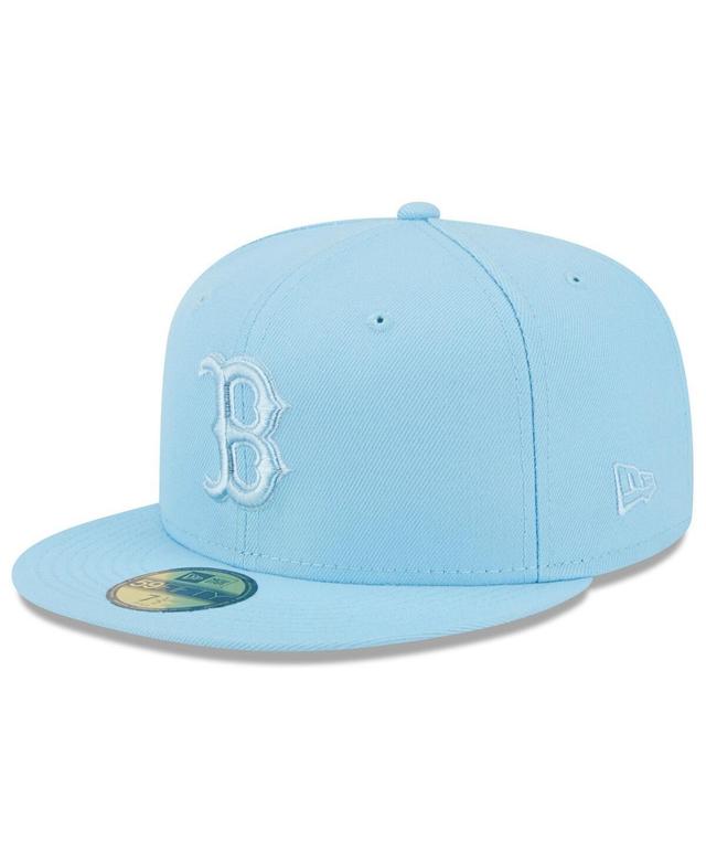 Mens New Era Light Blue Boston Red Sox 2023 Spring Color Basic 59FIFTY Fitted Hat Product Image