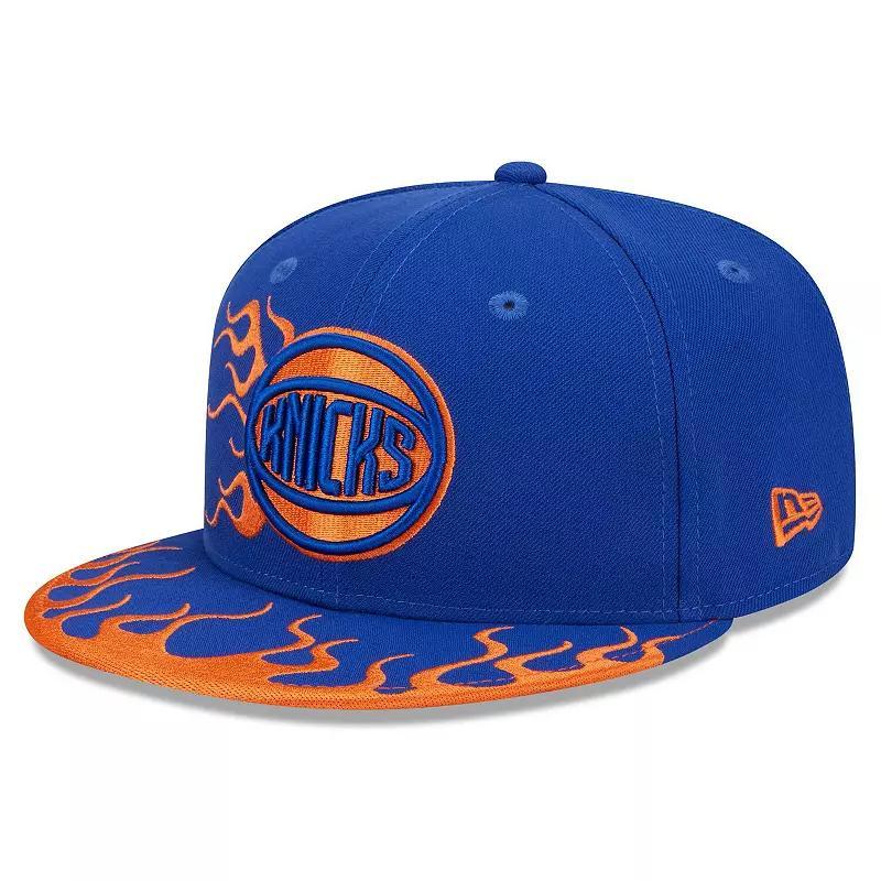 Mens New Era Blue New York Knicks 2024 Nba All-Star Game Rally Drive Flames 9FIFTY Snapback Hat Product Image