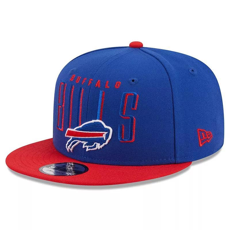 Mens New Era Royal/Red Buffalo Bills Headline 9FIFTY Snapback Hat Product Image