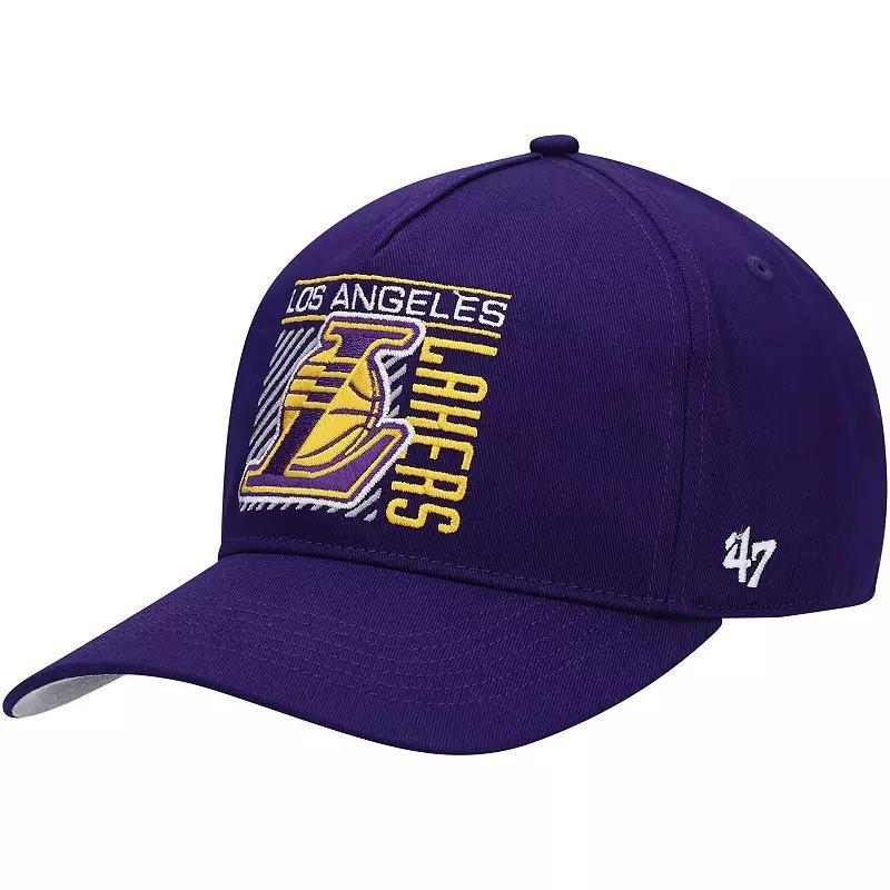 Mens 47 Purple Los Angeles Lakers Reflex Hitch Snapback Hat Product Image