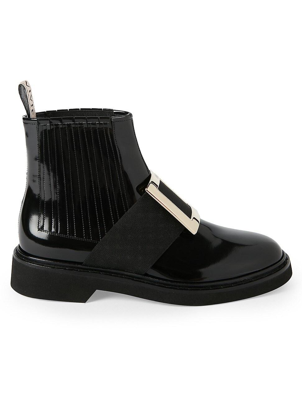 Womens Viv Rangers Patent Leather Chelsea Boots Product Image