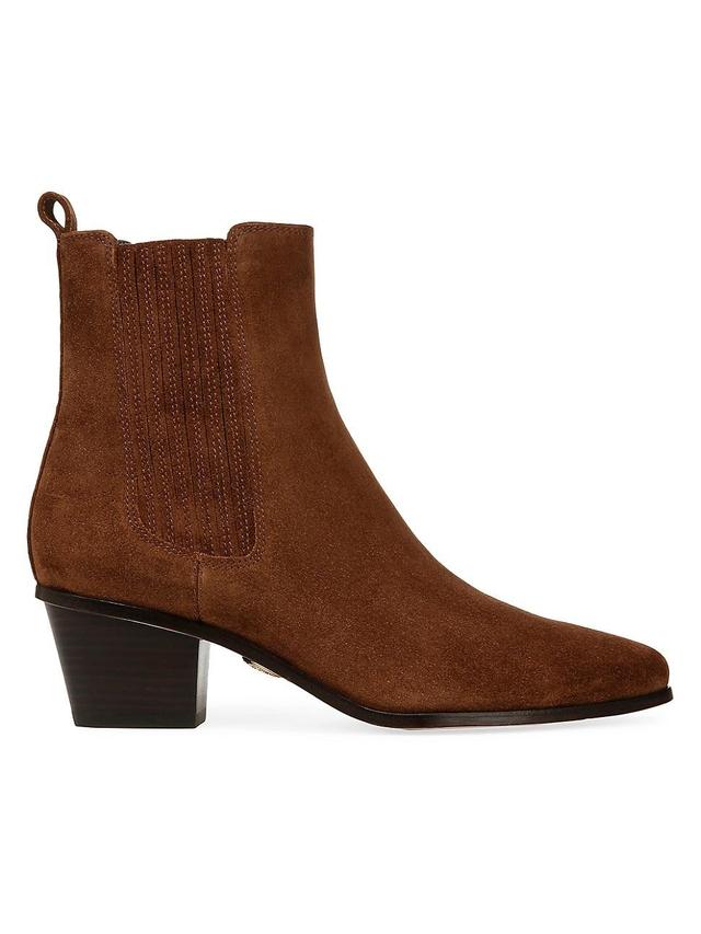 Womens Alina 50MM Suede Booties Product Image