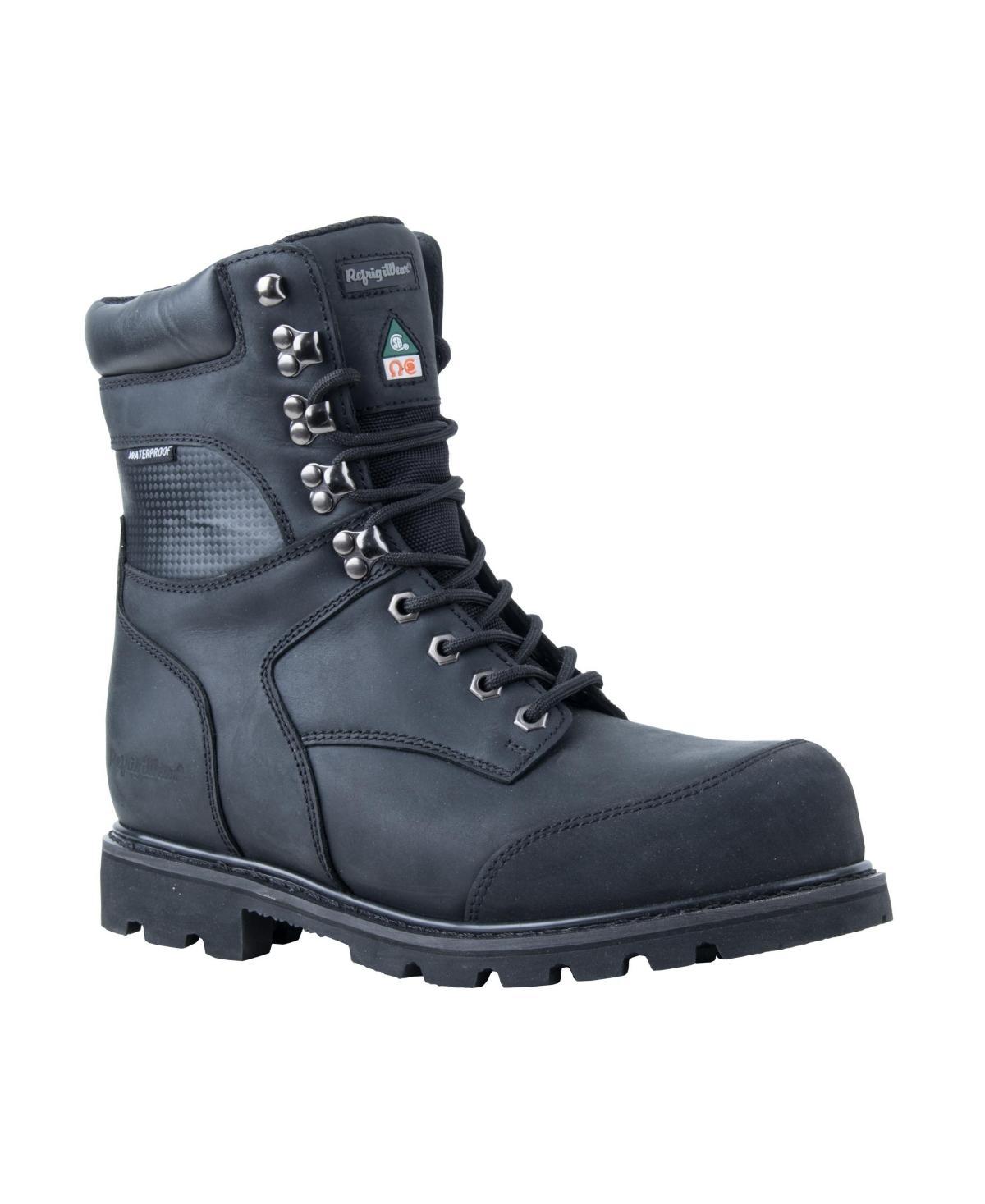 RefrigiWear Mens Platinum Leather Warm Insulated Waterproof Non-Slip Work Boots Product Image