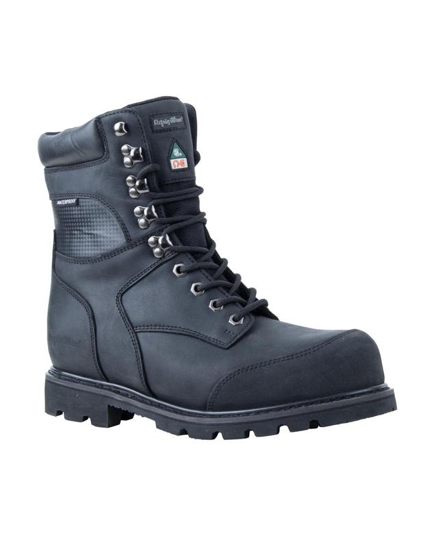 RefrigiWear Mens Platinum Leather Warm Insulated Waterproof Non-Slip Work Boots Product Image