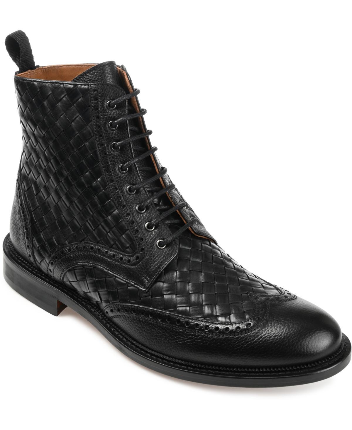 Taft Mens Saint Handwoven Leather Wingtip Dress Boots Product Image