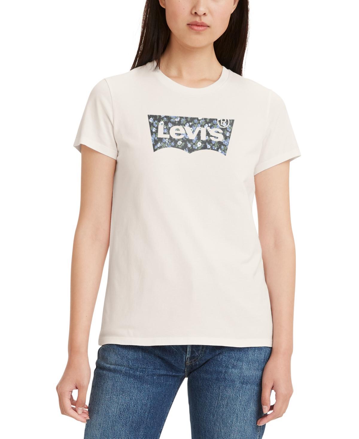 Levis Womens Perfect Graphic Logo Cotton T-shirt Product Image