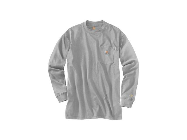 Carhartt Big Tall Flame-Resistant Force(r) Cotton Long Sleeve T-Shirt (Light ) Men's Clothing Product Image