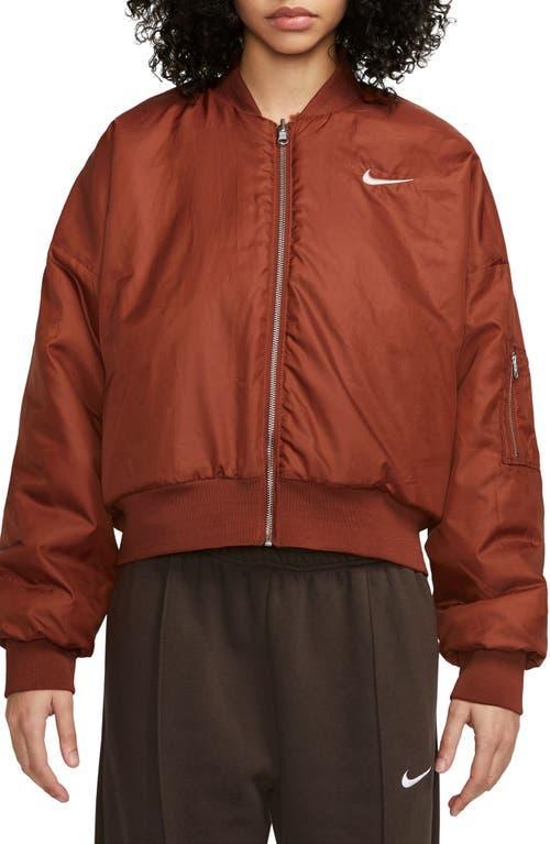 Nike Sportswear Reversible Faux Fur Bomber Jacket Product Image