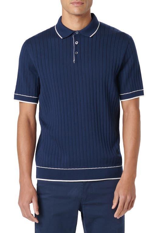 Bugatchi Rib Knit Polo Product Image