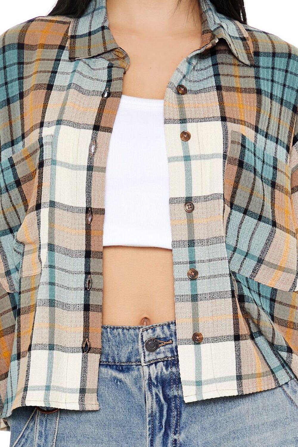 Plaid Boxy Shirt | Forever 21 Product Image