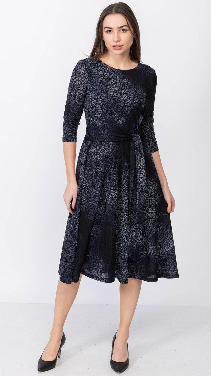 Side Tie Burnout Dress Product Image